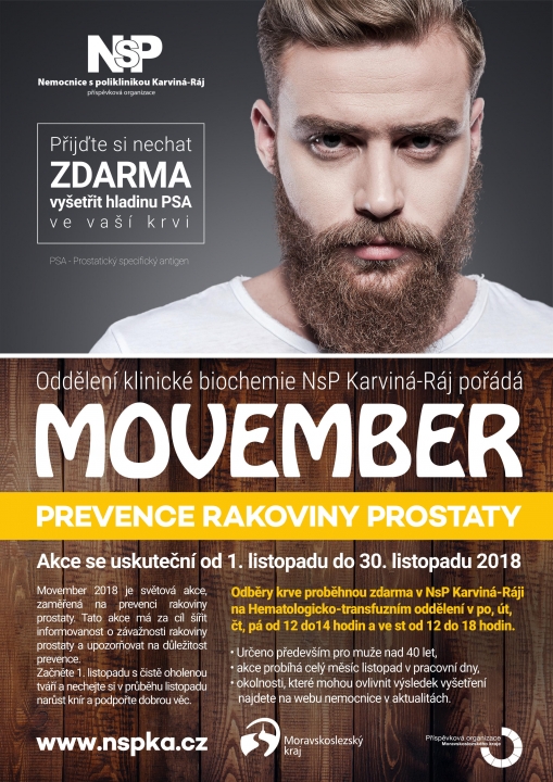 MOVEMBER - prevence rakoviny prostaty
