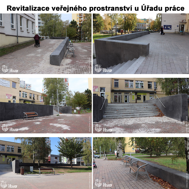 Revitalizace veřejného prostranství u Úřadu práce v Orlové-Lutyni