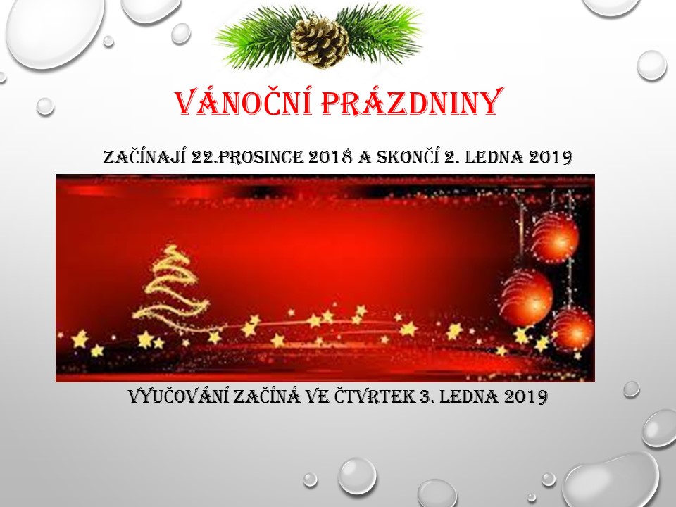 Vánoční prázdniny