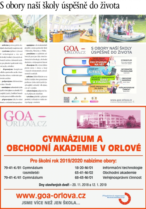 Den otevřených dveří na GOA Orlová