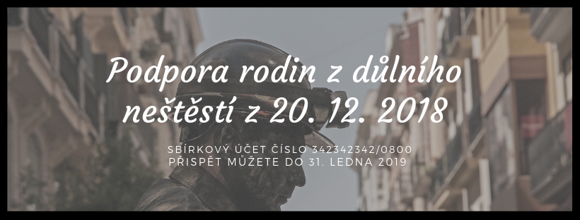 Na kontě Nadace OKD je pro postižené rodiny horníků už 1,7 milionu korun