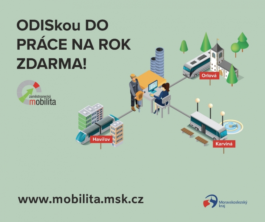 ODISkou do práce na rok zdarma!