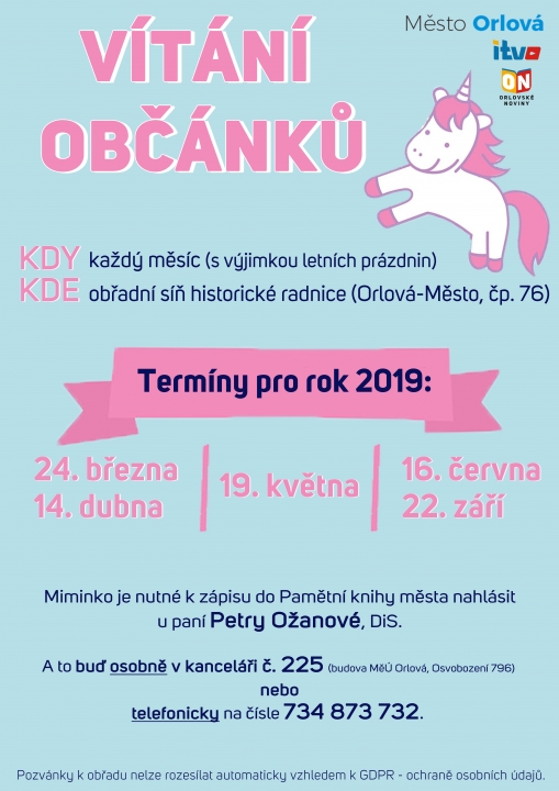 Vítání občánků 20.1.2019
