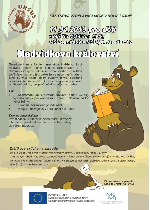 MŠ Na Vyhlídce 1143 - Předškoláci v Dolní Lomné