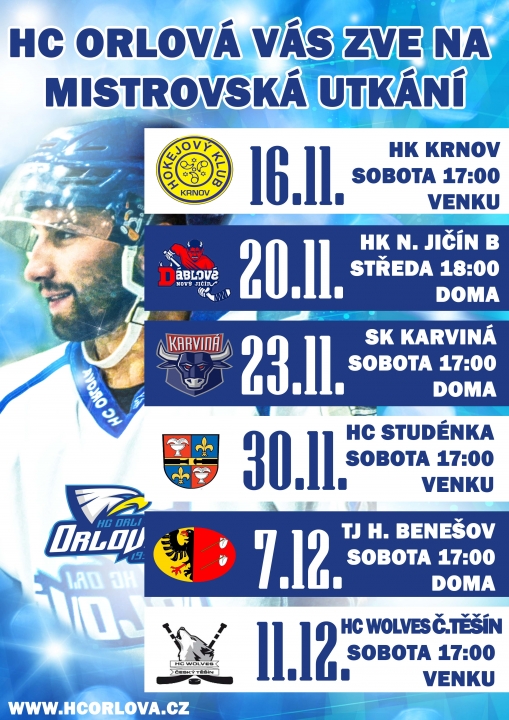 HC ORLOVÁ ZVE VEŘEJNOST