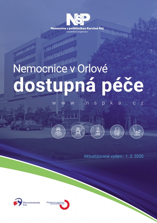 Aktualizovaná brožura o provozu ambulancí v NsP Karviná - pracoviště Orlová