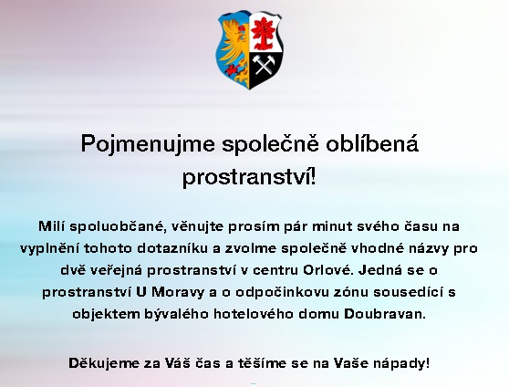 Pojmenujme společně oblíbená prostranství!