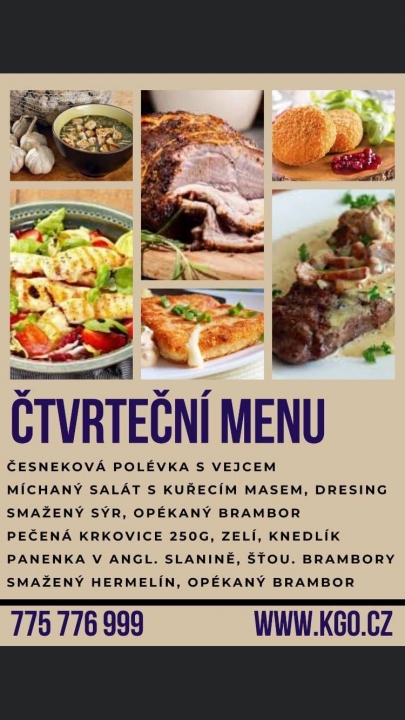 OBĚD S DOVOZEM AŽ DOMŮ * JÍDLO K VYZVEDNUTÍ