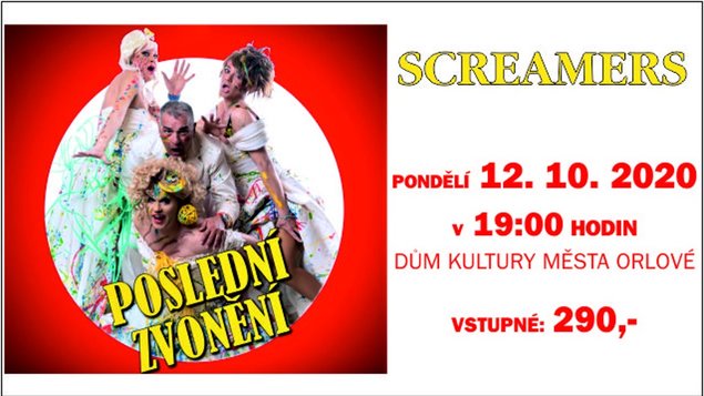 VYSTOUPENÍ SCREAMERS SE PŘESOUVÁ NA ŘÍJEN