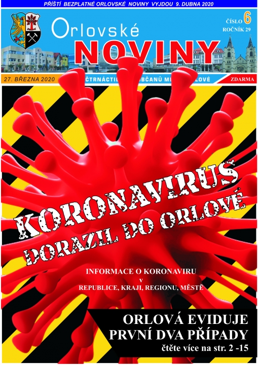 ORLOVSKÉ NOVINY MIMOŘÁDNĚ VE ČTVRTEK! NĚKTERÝM I PŘÍMO DO SCHRÁNEK