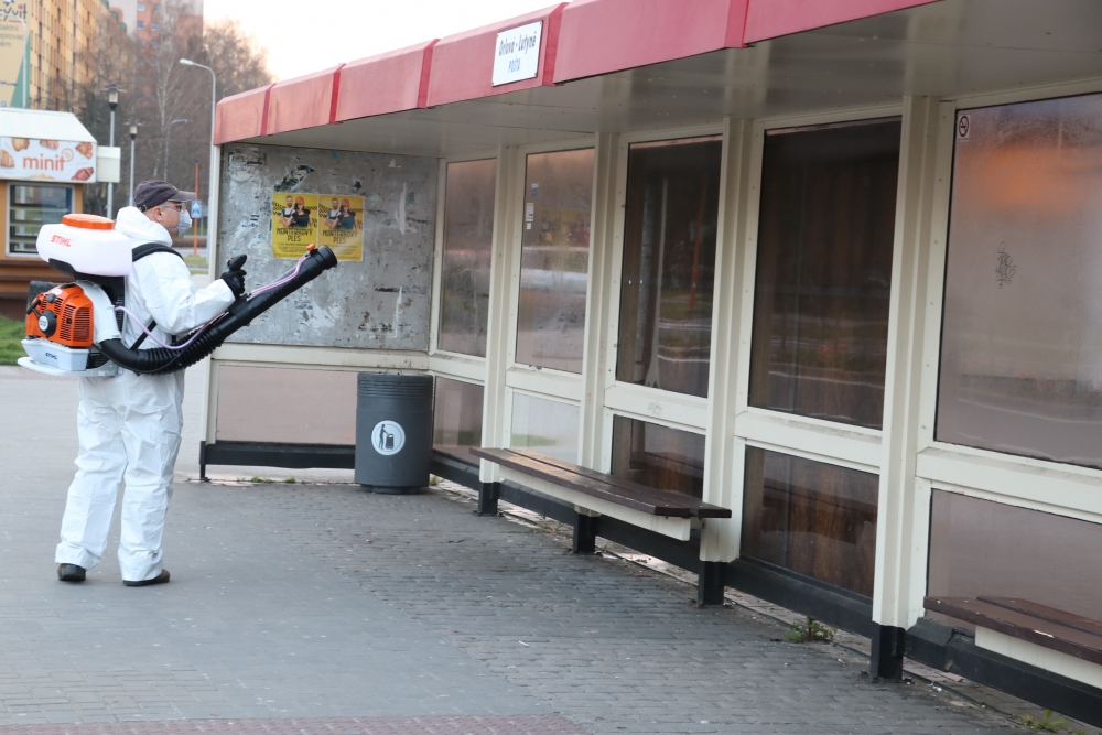 ORLOVÁ ZAHÁJILA DEZINFEKCI MĚSTA
