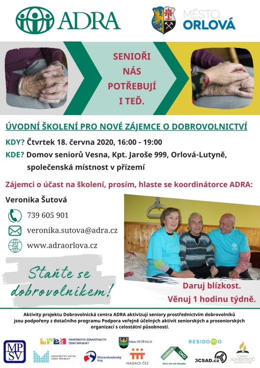 ORLOVŠTÍ DOBROVOLNÍCI JSOU SKVĚLÍ