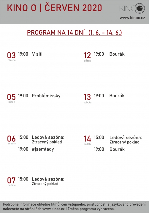 PROGRAM KINA O VE 14 DENNÍCH CYKLECH