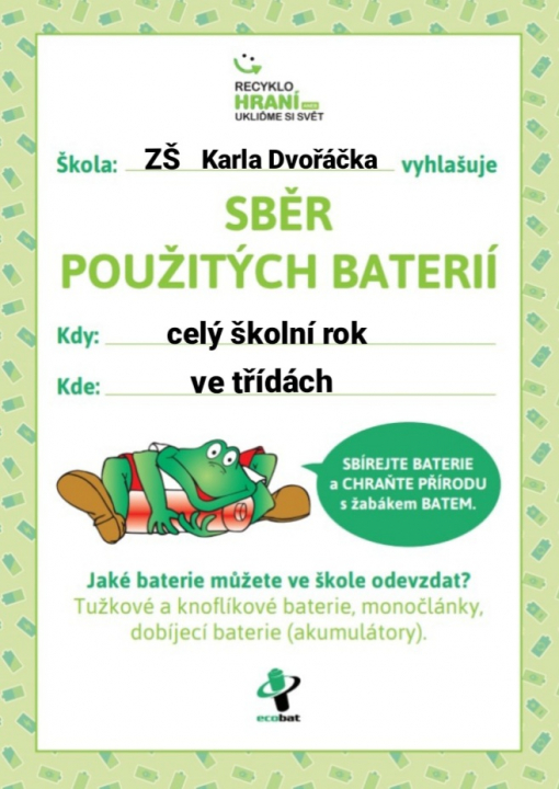 ZŠ K. Dvořáčka 1230 - Environmentální výchova