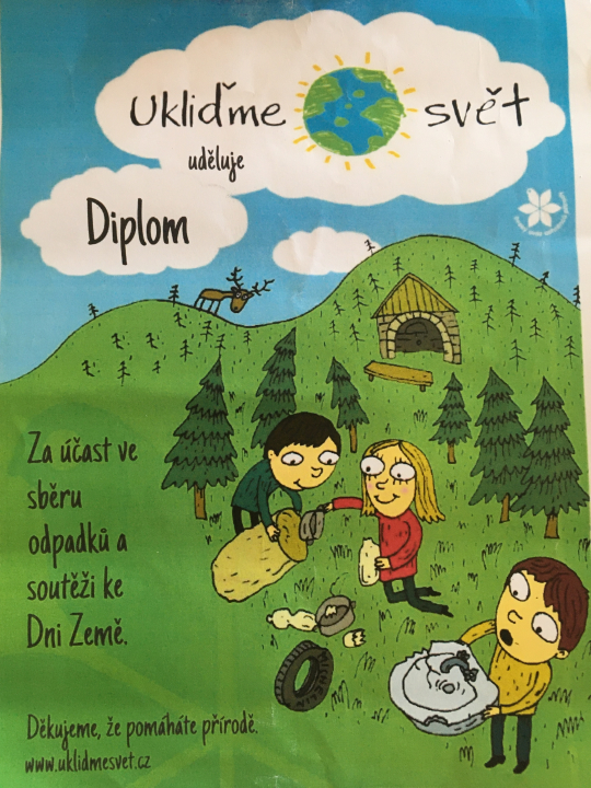 ZŠ Jarní vyhrála v soutěži „Ukliďme svět!“