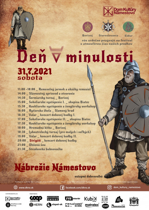 STŘEDOVĚK V NÁMESTOVĚ JIŽ TUTO SOBOTU!