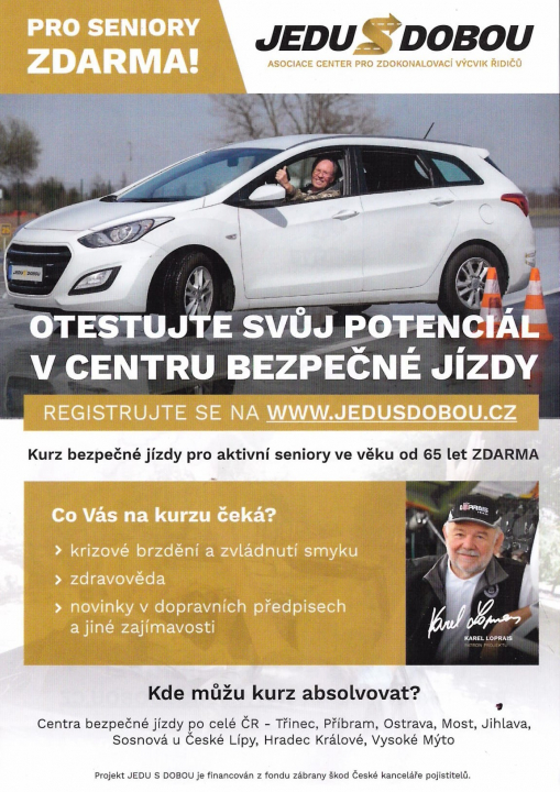 OTESTUJTE SVŮJ POTENCIÁL V CENTRU BEZPEČNÉ JÍZDY