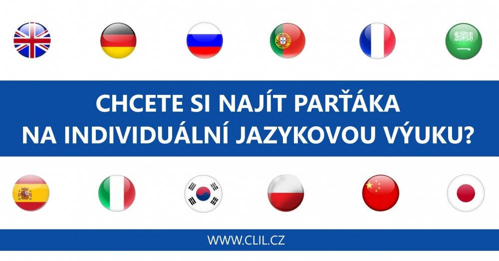 CHCETE NAJÍT PARŤÁKA NA JAZYKOVOU VÝUKU?