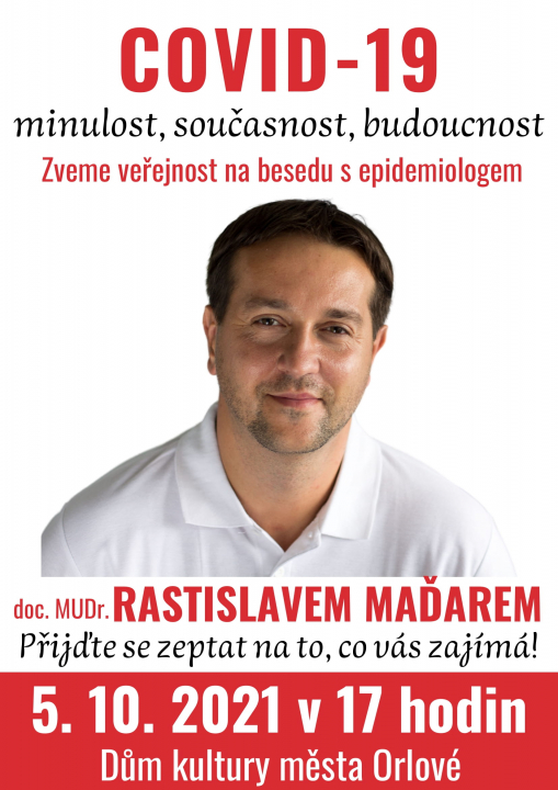 BESEDA S EPIDEMIOLOGEM R. MAĎAREM SE KONÁ UŽ DNES!