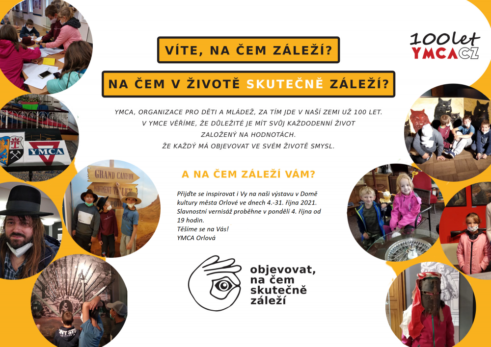 YMCA ORLOVÁ ZVE NA DNEŠNÍ VERNISÁŽ PUTOVNÍ VÝSTAVY