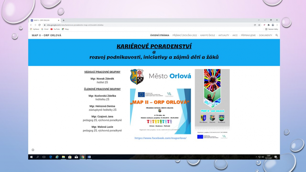 MAP II - NOVINKA z pracovní skupiny "Kariérového poradenství"