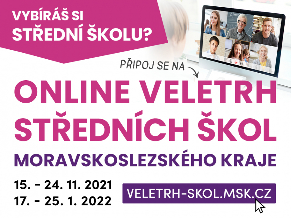 VE STŘEDU 19. 1. PROBĚHNE ONLINE VELETRH SŠ V KRAJI