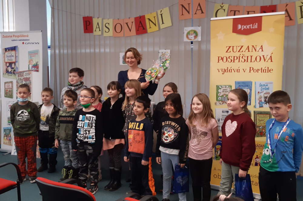 Pasování na čtenáře prvňáků ze ZŠ Mládí