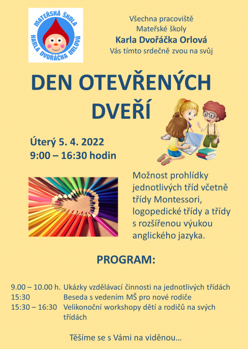 MŠ K. Dvořáčka - Pozvánka