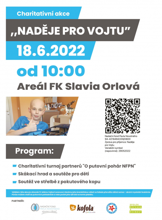 PŘIJĎTE PODPOŘIT VOJTU V BOJI S RAKOVINOU
