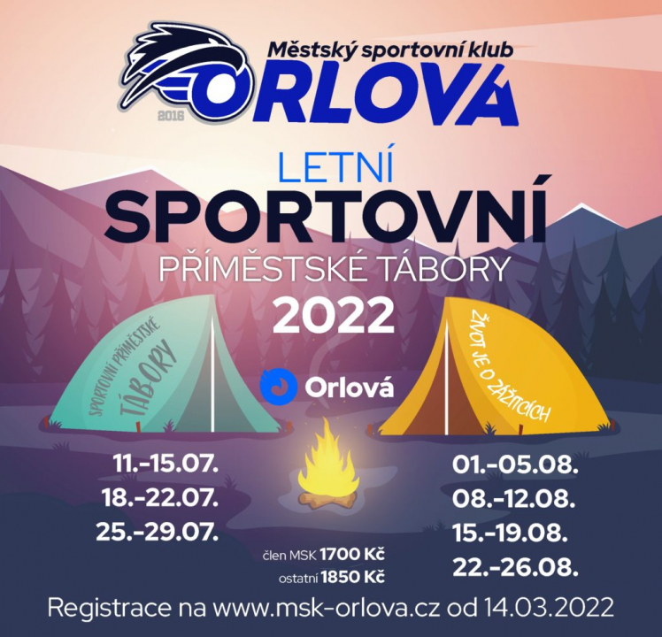 MSK ORLOVÁ - LETNÍ SPORTOVNÍ PŘÍMĚSTSKÉ TÁBORY 2022