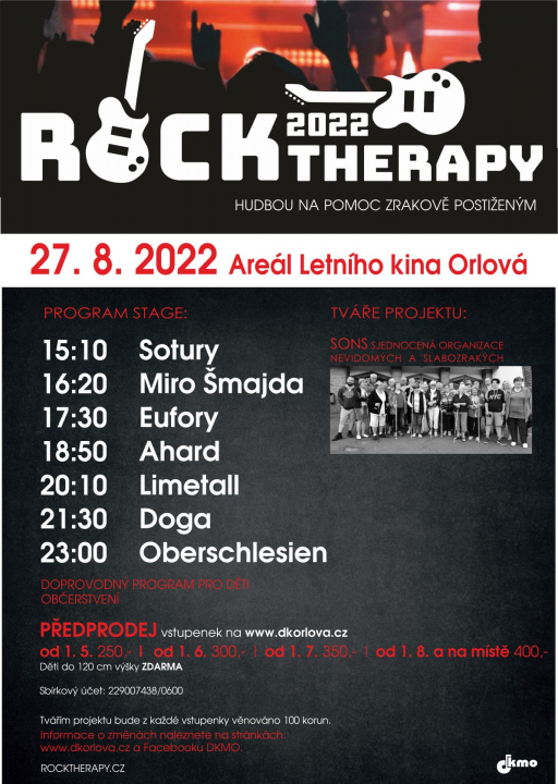 TRADIČNÍ FESTIVAL ROCKTHERAPY SE BLÍŽÍ