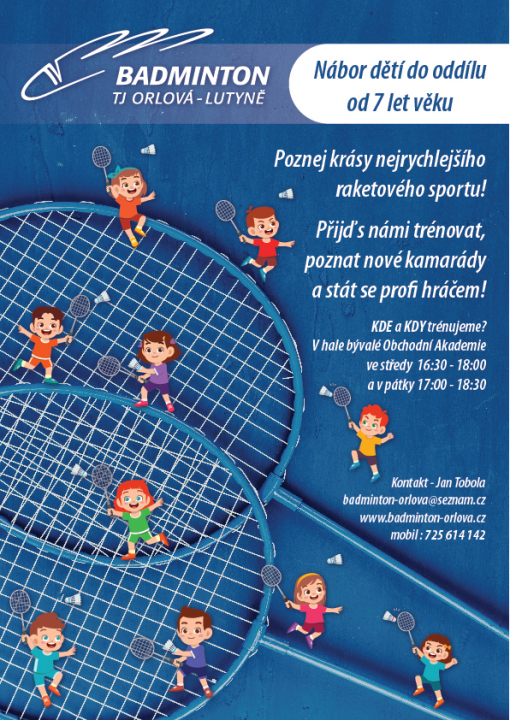 Hledáme nové badmintonové hvězdičky
