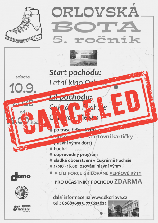 ORLOVSKÁ BOTA JE ZRUŠENA