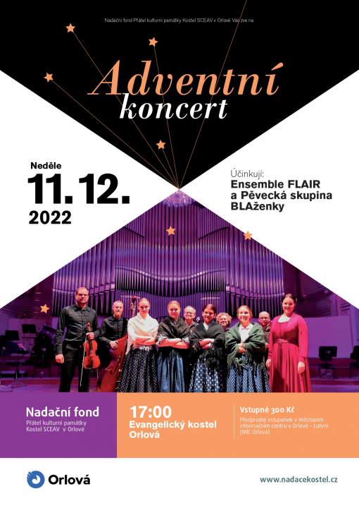 EVANGELICKÝ KOSTEL ZVE NA ADVENTNÍ KONCERT