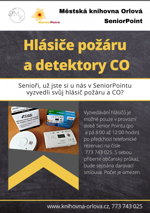 ZASTAVTE SE V KNIHOVNĚ PRO HLÁSIČE POŽÁRU