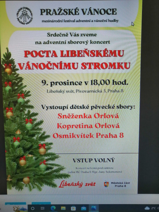 ZŠ K. Dvořáčka 1230 - Festival Pražské Vánoce