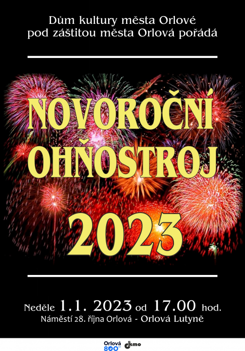 NOVOROČNÍ OHŇOSTROJ ODSTARTUJE VÝZNAMNÝ ROK