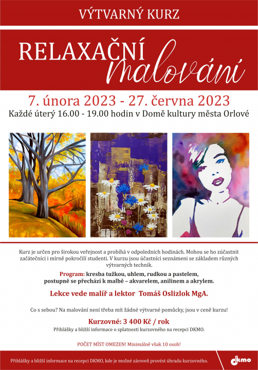 KREATIVNÍ ČINNOST VYPLNÍ VÁŠ VOLNÝ ČAS