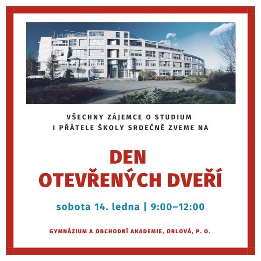POZVÁNKA NA DEN OTEVŘENÝCH DVEŘÍ