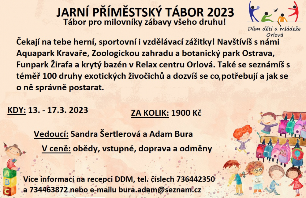 ZPESTŘETE SI JARNÍ PRÁZDNINY TÁBOREM