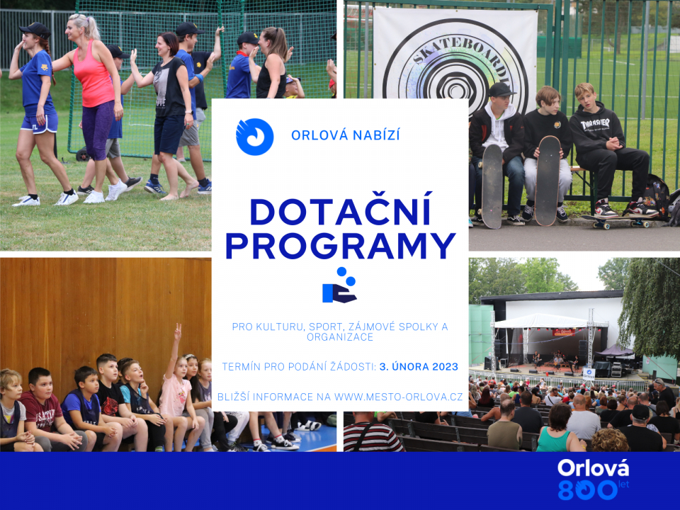 VYUŽIJTE DOTAČNÍ PROGRAMY MĚSTA!