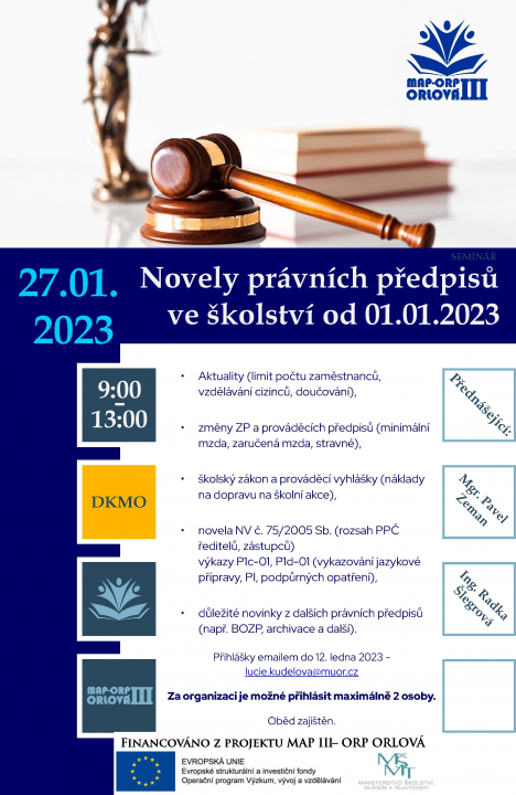 MAP III - Školení pro zaměstnance škol