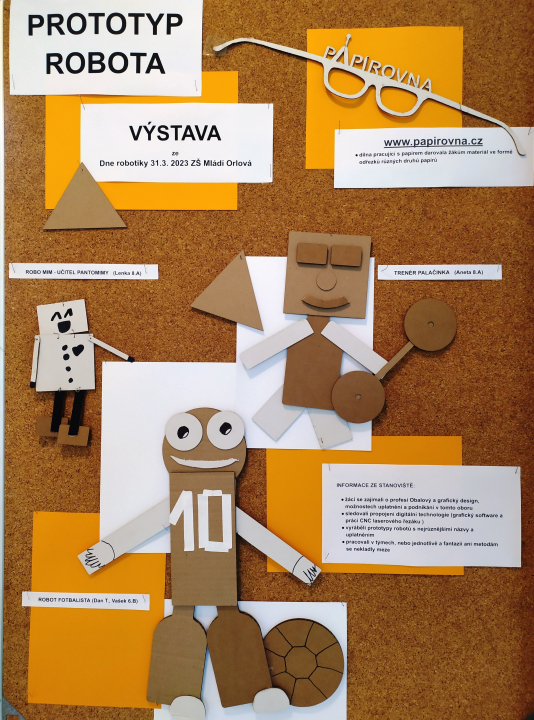 VÝSTAVA PROTOTYPŮ ROBOTA na ZŠ Mládí