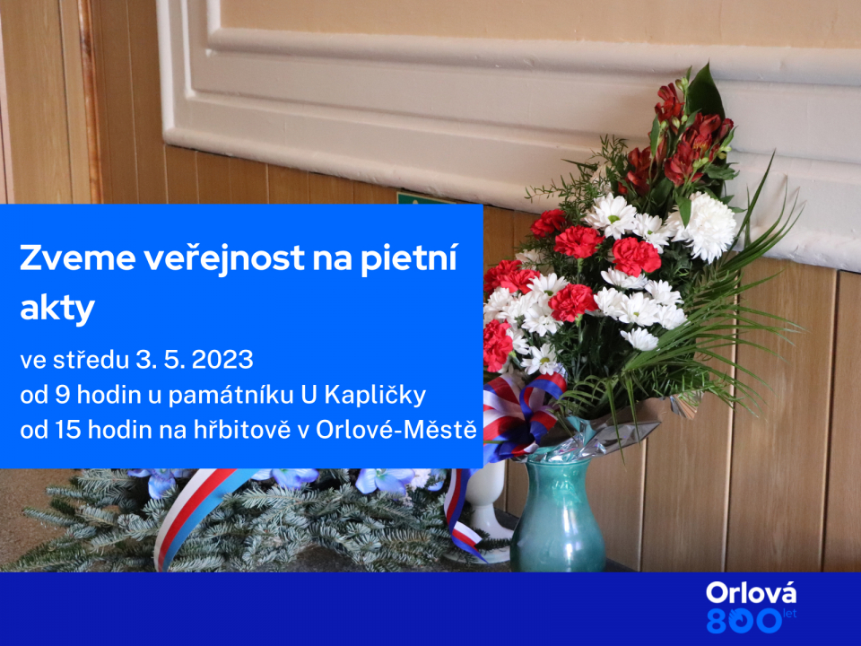 VE STŘEDU SI PŘIPOMENEME 78. VÝROČÍ OSVOBOZENÍ ORLOVÉ