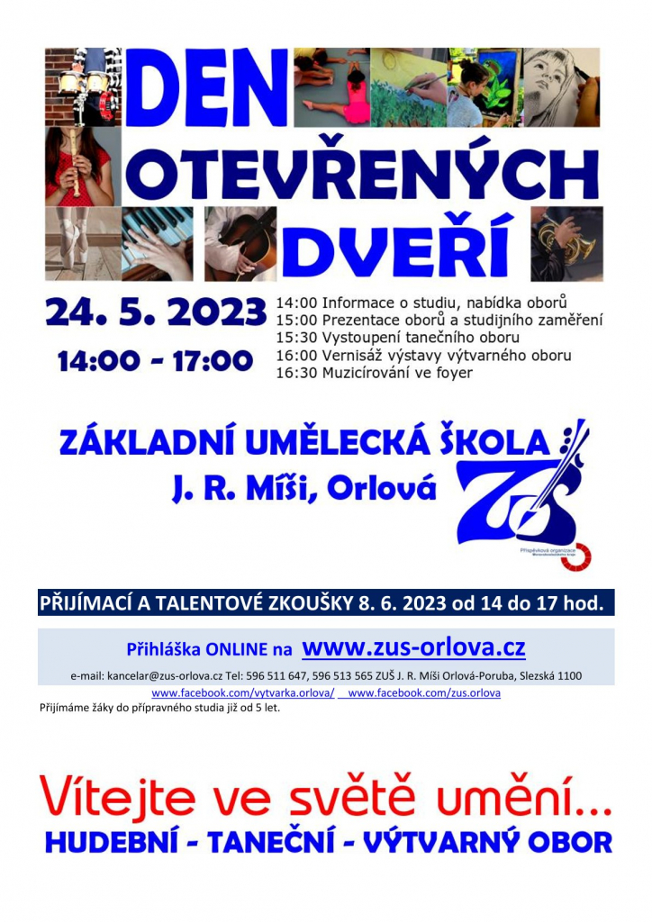DVEŘE SE OTEVÍRAJÍ MLADÝM UMĚLCŮM
