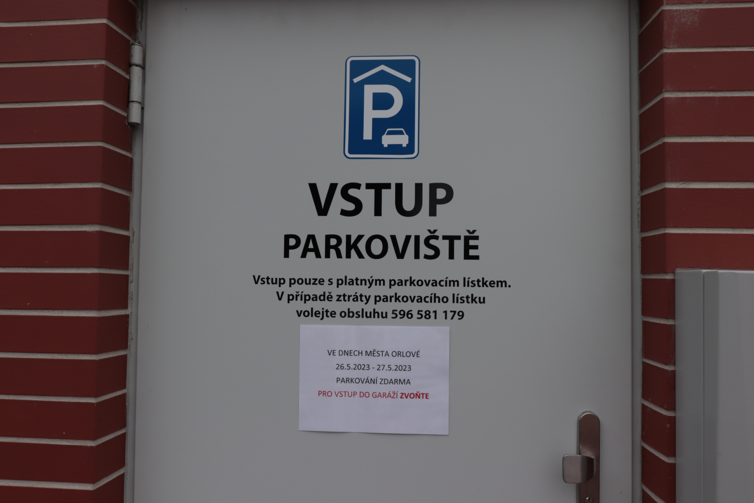 PARKOVÁNÍ PO DOBU KONÁNÍ DNŮ MĚSTA BUDE ZDARMA