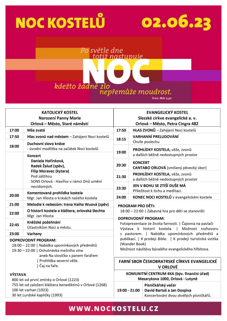 NOC KOSTELŮ JE OPĚT TADY