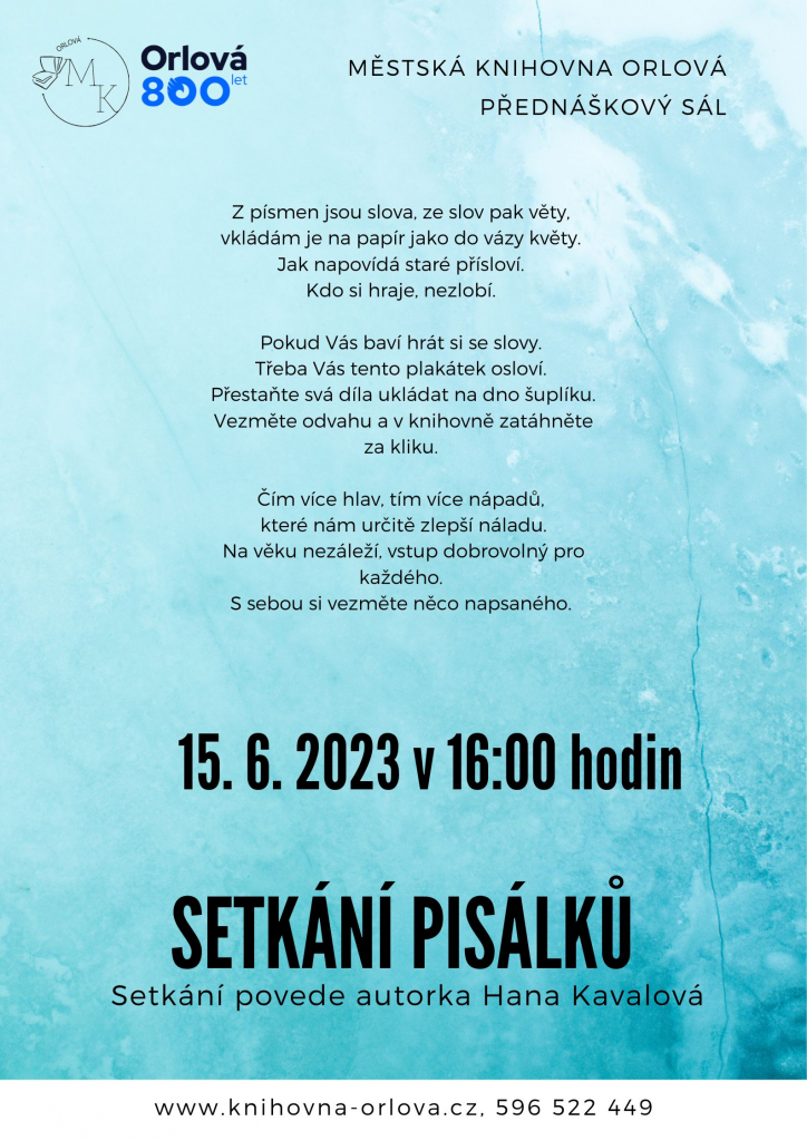 NAČERPEJTE NOVOU INSPIRACI NA SETKÁNÍ PISÁLKŮ