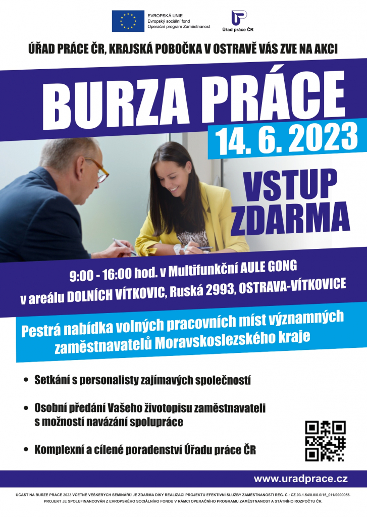 HLEDÁTE NOVOU PRACOVNÍ NABÍDKU? PŘIJĎTE NA BURZU PRÁCE!