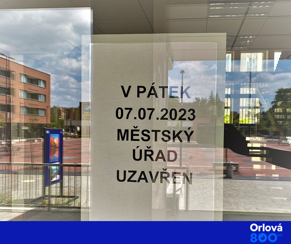V PÁTEK BUDE ÚŘAD ZAVŘENÝ